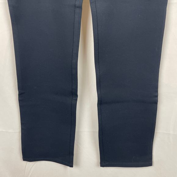 Quince Women's Ultra-Stretch Ponte Straight Leg Pant 30" Inseam Navy Blue Size S - Picture 3 of 9